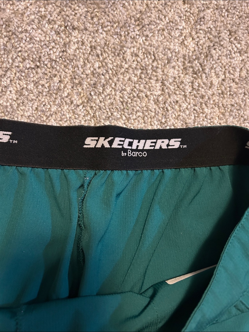 Skechers Emerald Green Drawstring Scrub Pants - Picture 3 of 4